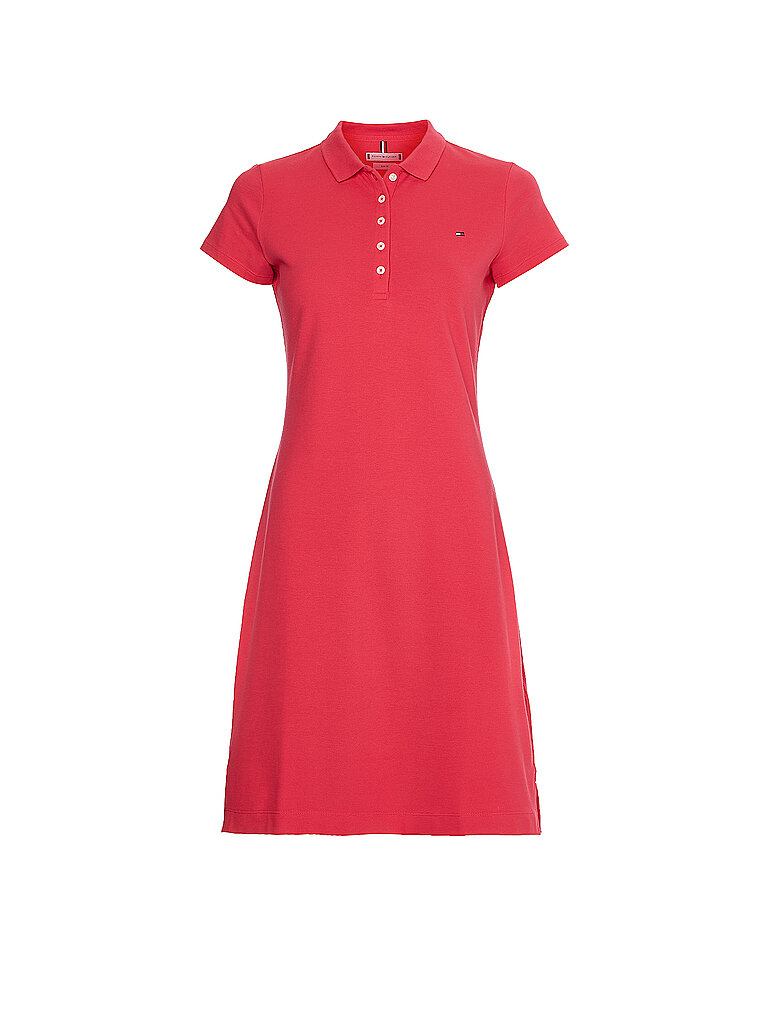 TOMMY HILFIGER Polokleid Slim Fit pink | XS